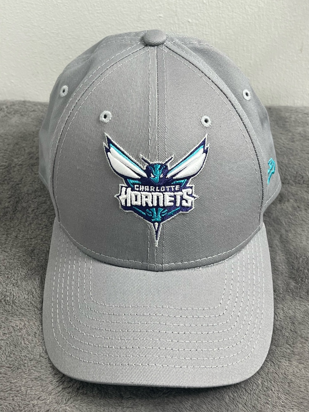 Charlotte Hornets Basketball New Era Gray Adjustable SnapBack Baseball Cap